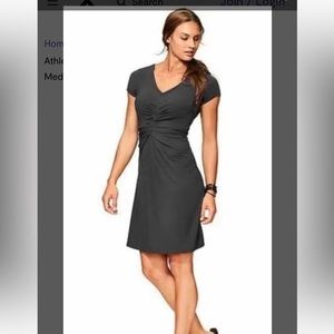Athleta gray honey modal dress - size small